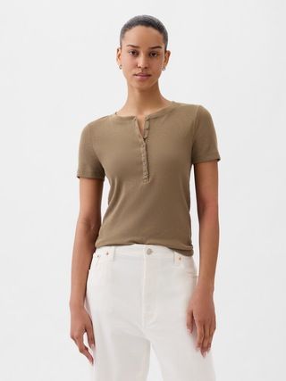Modern Rib Henley T-Shirt | Gap (US)