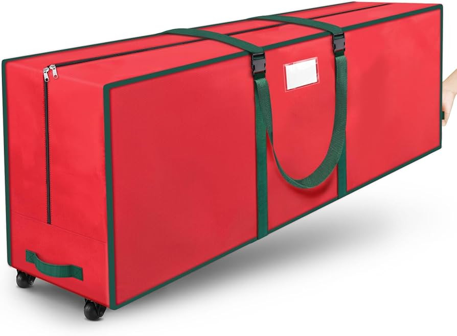 Christmas Tree Storage Bag 9 ft, Holiday Tree Bag for Storage with Wheels, Heavy Duty Xmas Tree S... | Amazon (US)