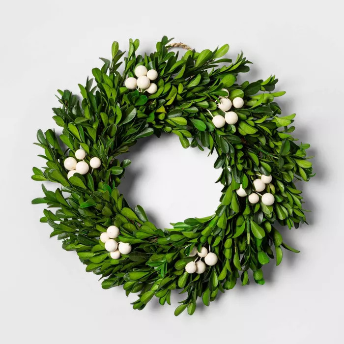 10 and 1/2" Preserved Boxwood Wreath - sugar paper™ | Target