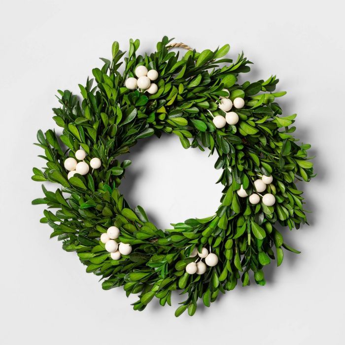 10 and 1/2" Preserved Boxwood Wreath - sugar paper™ | Target