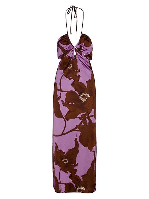 City Of Spices Silk Maxi Dress | Saks Fifth Avenue