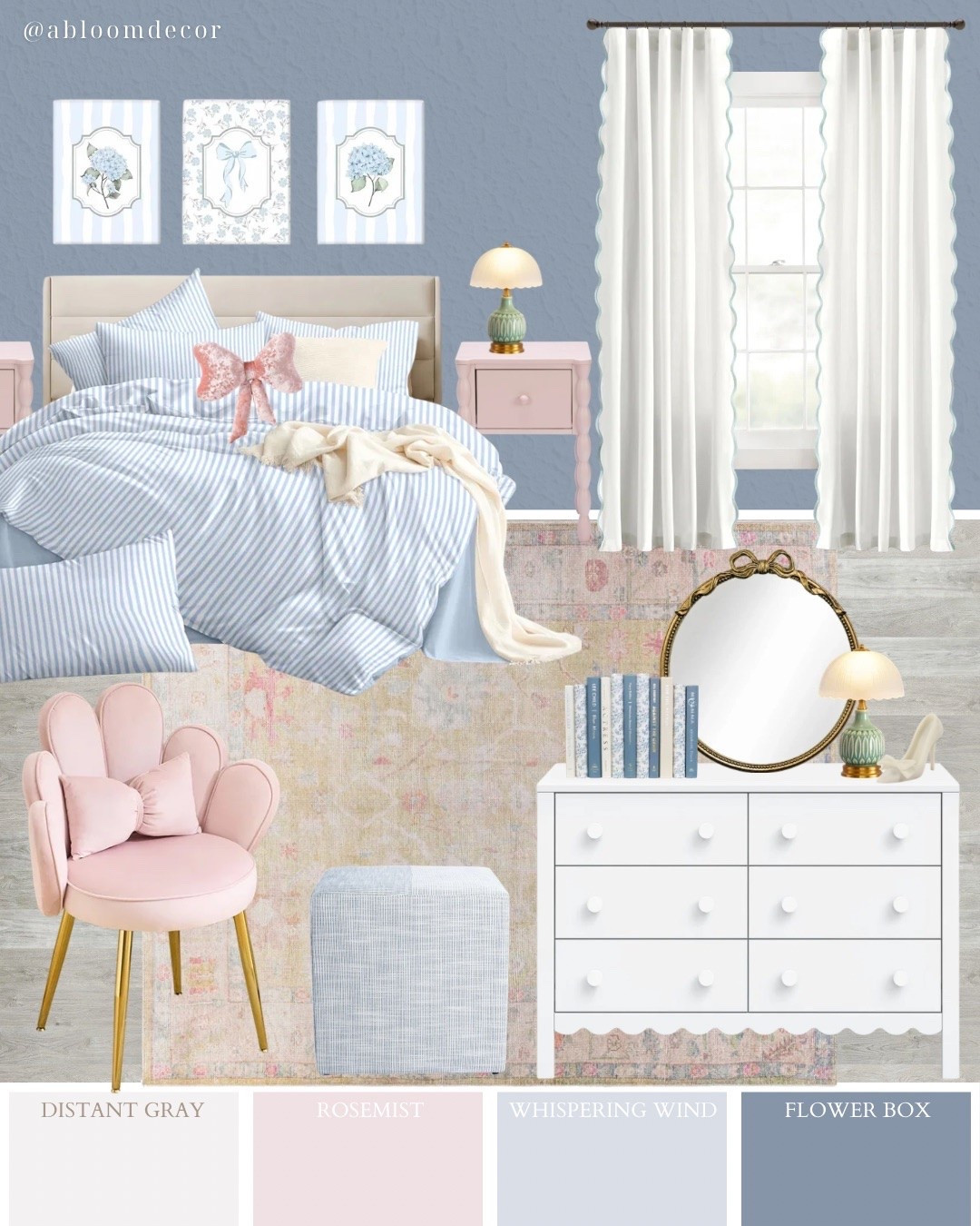 Whimsical Blue and Pink Preppy Bedroom Decorating Idea for Tweens, Teens, and Dorm Rooms

#LTKHome #LTKmomlife #LTKKids