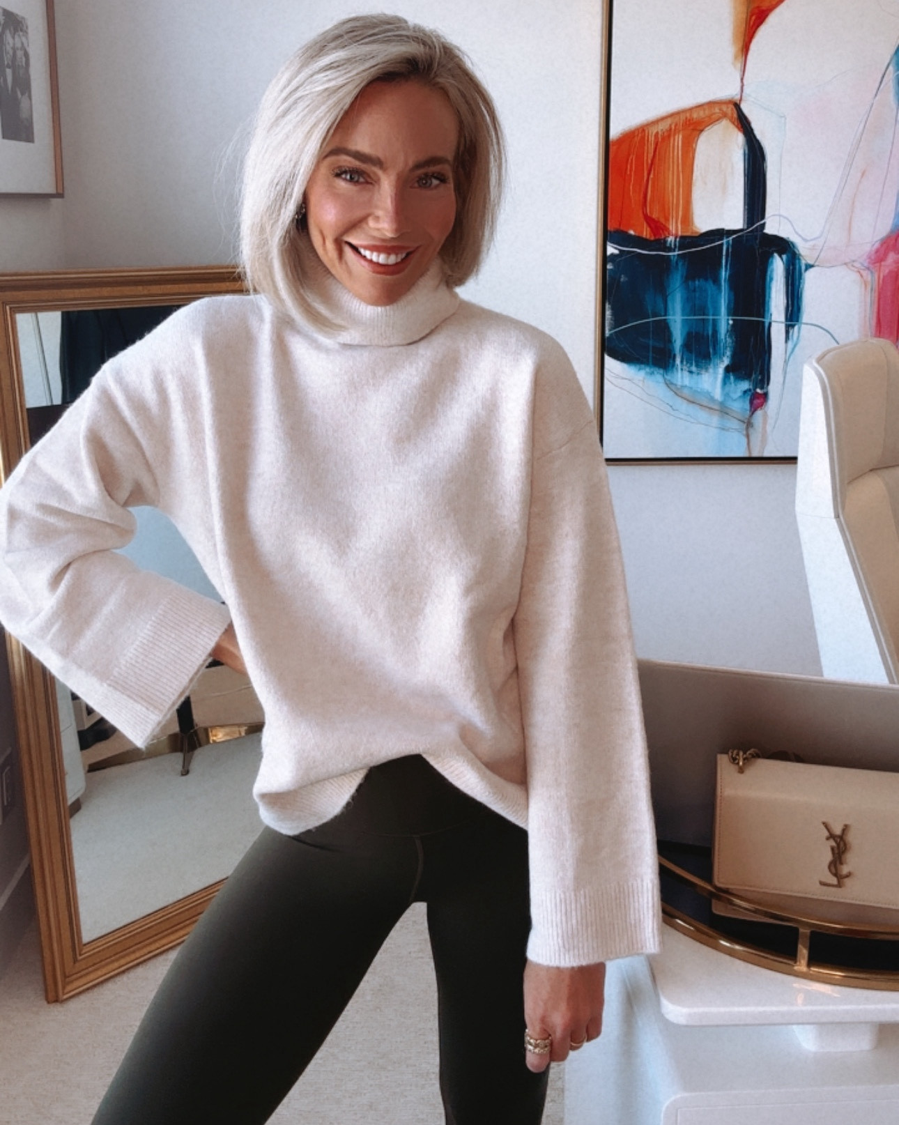 This creamy and dreamy lush sweater is so unbelievable and even better super affordable! 😍🙌🙌

Wearing size extra small in the sweater, a four in the leggings, a four in the dress pants, and a nine in the boots! ❤️

I LOVE a fall & winter sweater you can be cozy in whether you wear it comfy with leggings or dress it up with THE PERFECTLY TAILORED DRESS PANTS THAT FEEL JUST LIKE LEGGINGS! SO much STRETCH. PTL! 🙏 This brand has MASTERED leggings AND dress pants! 100000/10! ⭐️⭐️⭐️⭐️⭐️

I have been SO excited to share this one with you - and now I get to share it wearing it 2 different & fun ways! 🤓

Ladies do not miss out on this sweater, these pants (2 options), and these booties. They are all SO SO GOOD! 

DM me with any questions!

Xoxo-your girl for the latest beauty & fashion trends,
CeCe 🙏❤️🔥🙌🙏❄️✨🤓⭐️🥂👟

#LTKWorkWear #LTKMidSize #LTKVacationOutfits #CorMyerStyle #Concert #Vacation   #LTKSummerSales #LTKBacktoSchool  #LTKNYFW  

#LTKFallSale 

#LTKFamily #LTKOver40 #LTKBeauty #LTKU #LTKStyleTip #LTKHome #LTKSaleAlert #LTKWorkwear #LTKFitness #LTKFindsUnder100 #LTKSeasonal #LTKTravel #LTKActive #LTKParties #LTKVideo #LTKShoeCrush #LTKBump #LTKPlusSize #LTKFindsUnder50 #LTKMidsize