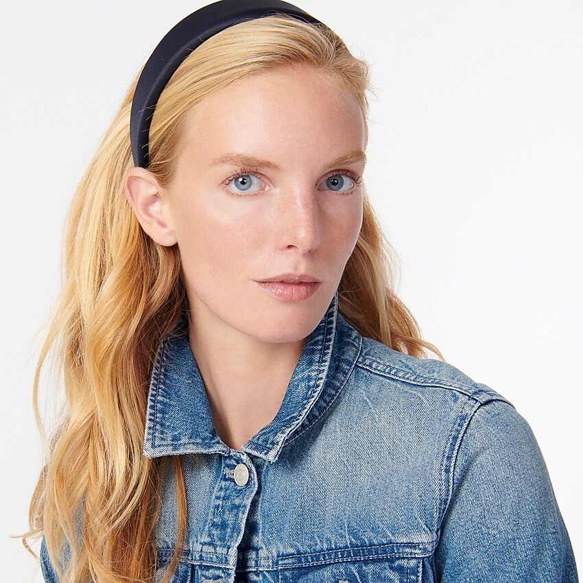Satin padded headband | J. Crew US