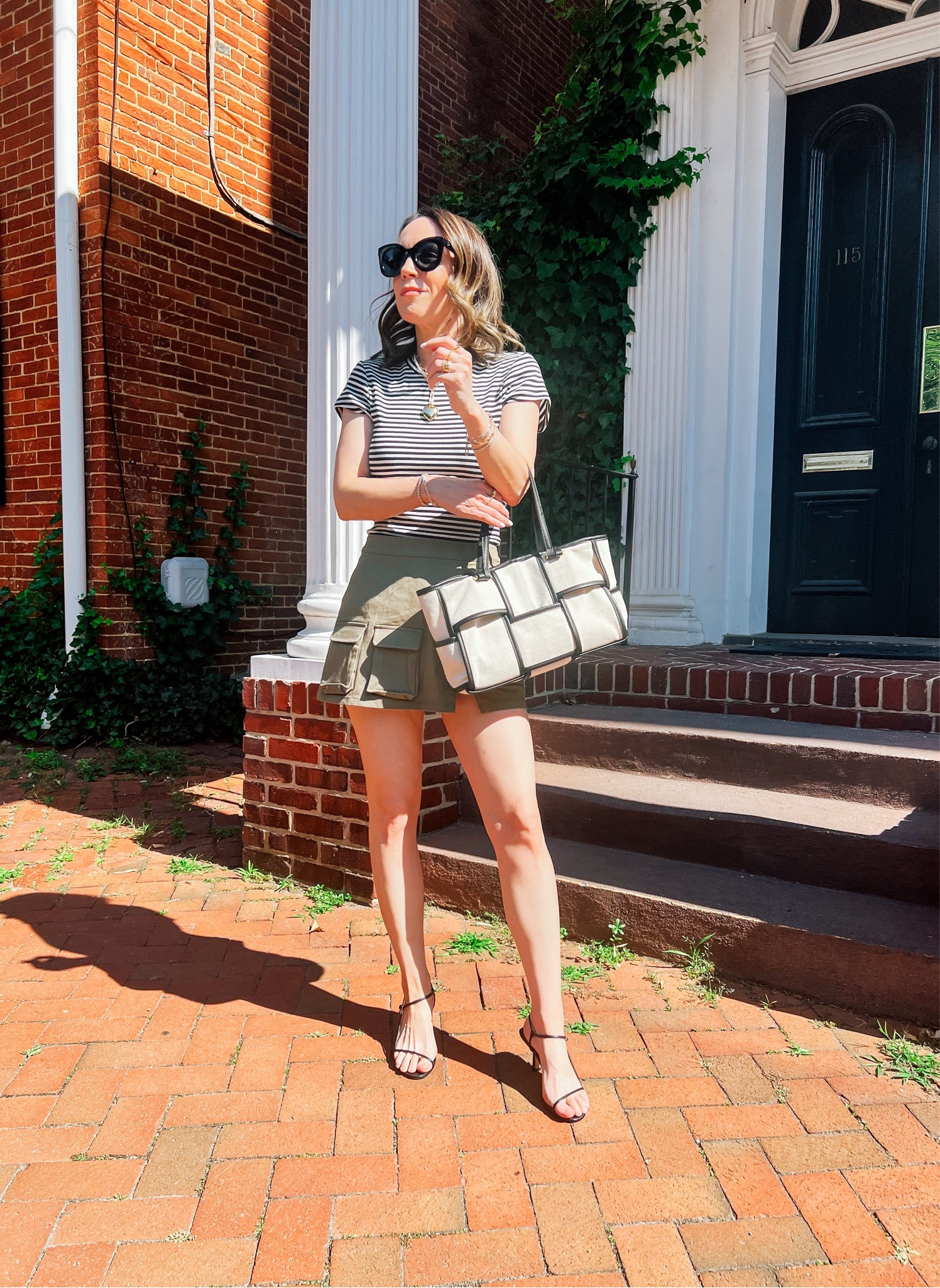 Skort and striped tee, summer outfits 

#LTKSeasonal