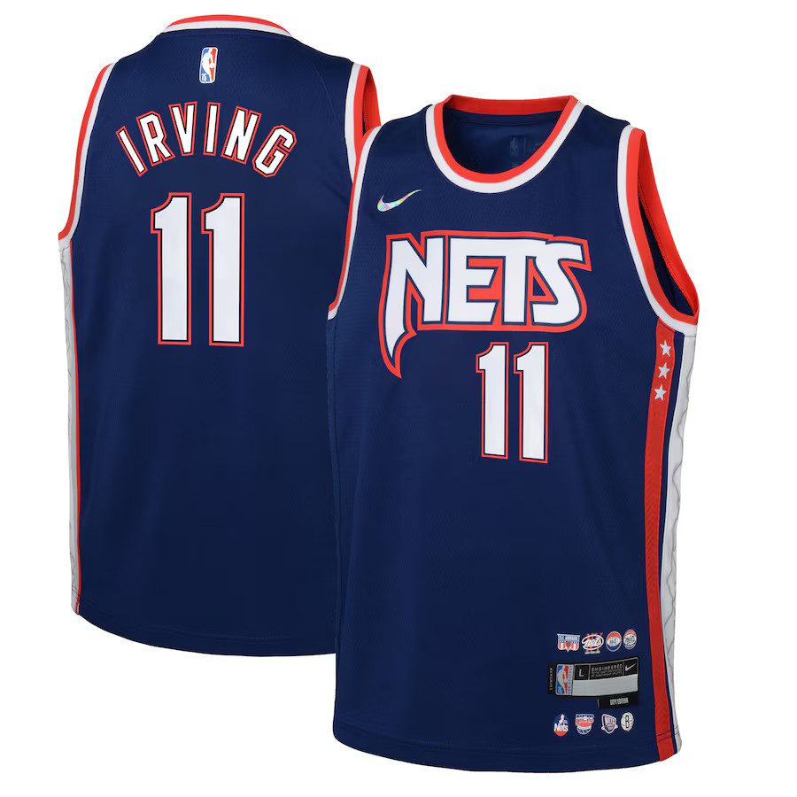 Kyrie Irving Brooklyn Nets Nike Youth 2021/22 Swingman Jersey - City Edition - Navy | Fanatics