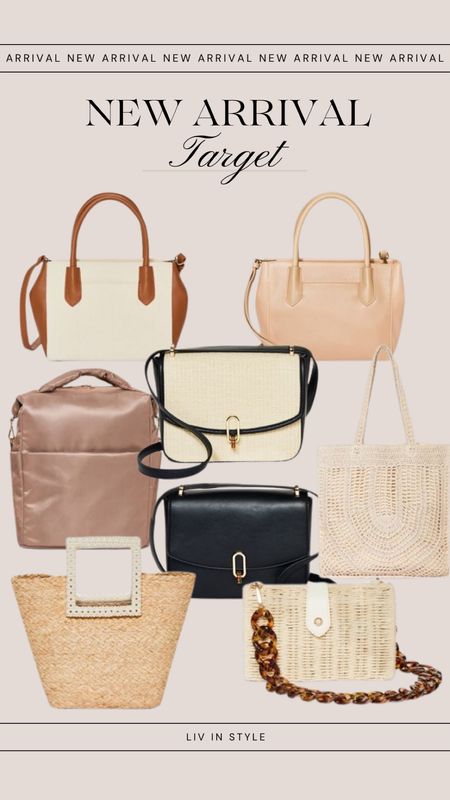 Target new arrivals spring handbags, purses, beach bags, backpacks 



#LTKunder50 #LTKworkwear #LTKFind