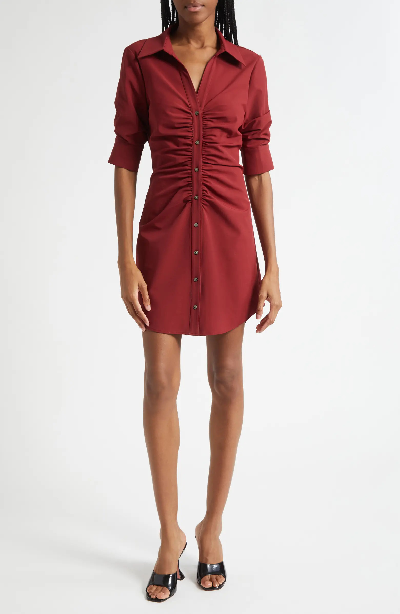 Cinq à Sept Elina Gathered Shirtdress | Nordstrom | Nordstrom