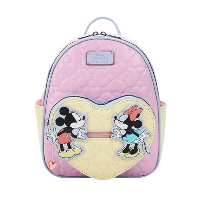 Disney Mickey Mouse and Minnie Mouse 10.5" Adult Mini Backpack With Movable Characters | Target
