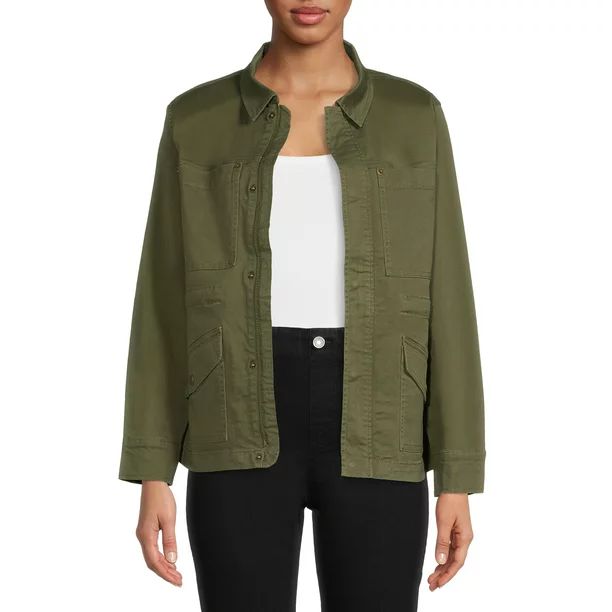 Time and Tru Women's Field Jacket - Walmart.com | Walmart (US)