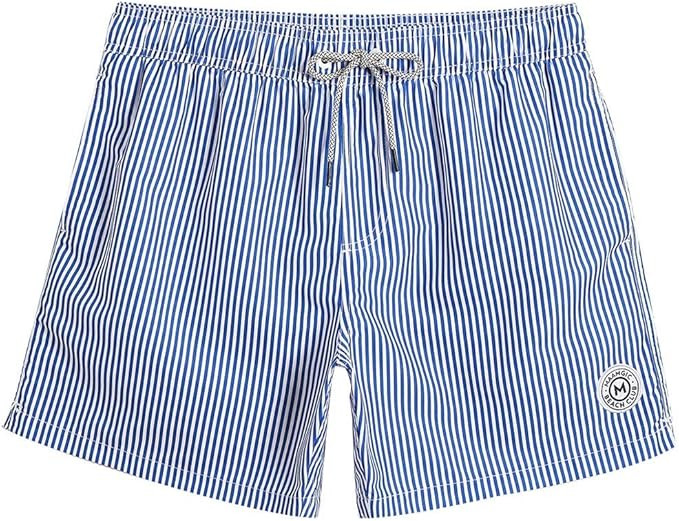 maamgic Mens Swim Trunks 5" with Mesh Lining Quick Dry Bathing Suits for Men Swim Shorts Swimwear | Amazon (US)