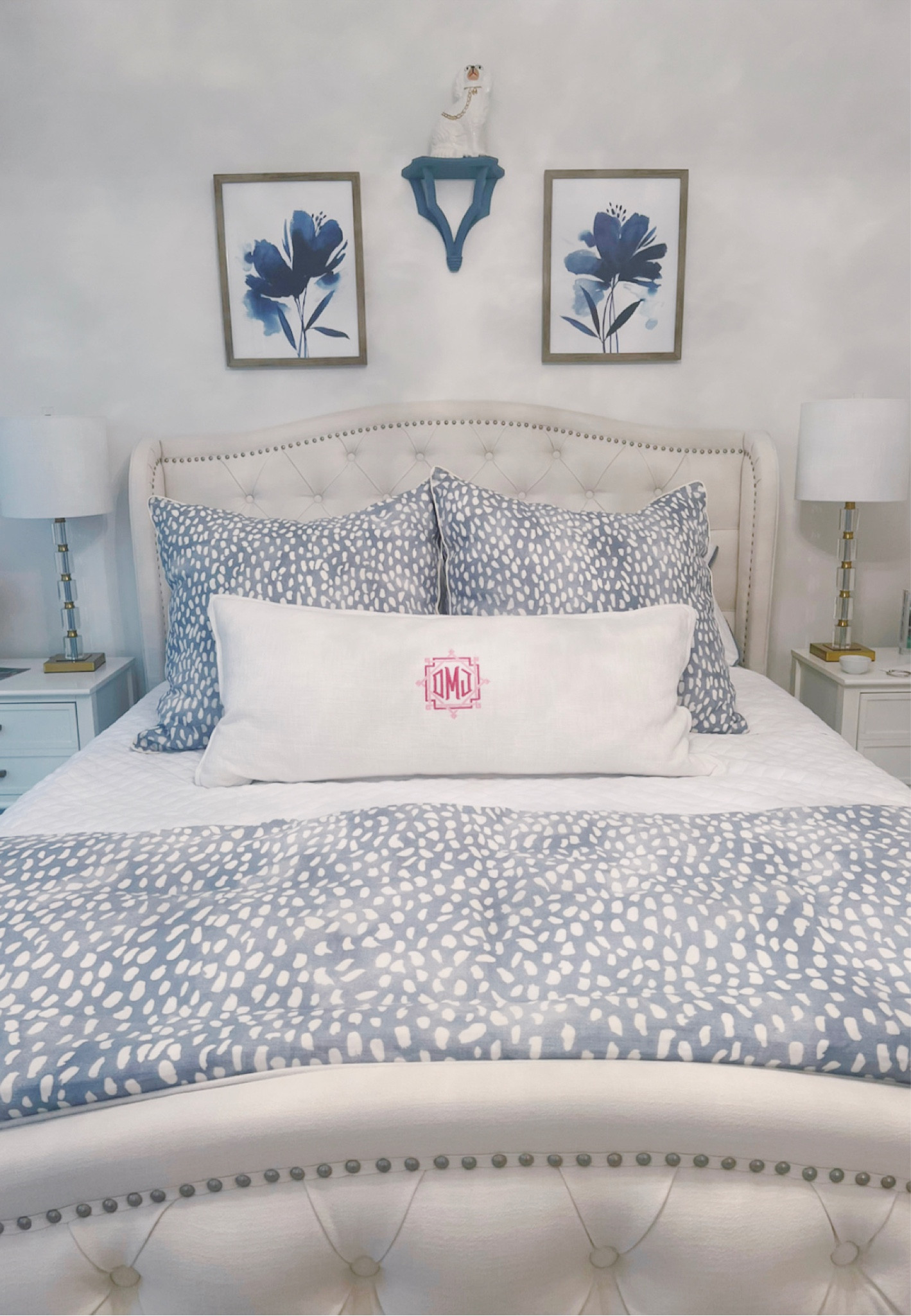 more of my bedroom!! colors for both bedding and sheets is called cornflower!!

#LTKhome #LTKstyletip