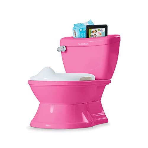Summer Infant My Size Potty with Storage, Princess Pink - Realistic Potty Training Toilet - Features Interactive Toilet Handle, Removeable Pot, Wipe Compartment, and Splash Guard | Amazon (US)