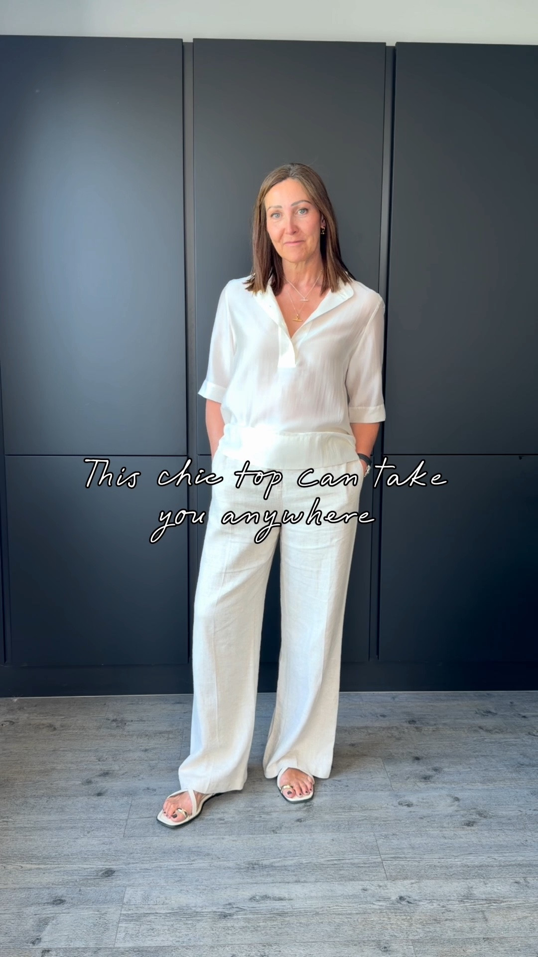 I love pieces that work hard for you and this top will tick loads of boxes.

 When it comes to selecting your wardrobe you should always think of at least 3 ways it works with what you already have,  and 3 places to wear it.

This cute top is as versatile as it gets. Perfect for work, great for a nice lunch or drinks with the girls and easy to dress up for a date night.

The fabric has a lovely sheen without being shiny, the sleeve length is lovely and the collar can be work tucked back or grandad style. 

It comes in 3 lovely colours.  I’m wearing a medium xx

#LTKuk #LTKsummer #LTKstyletip