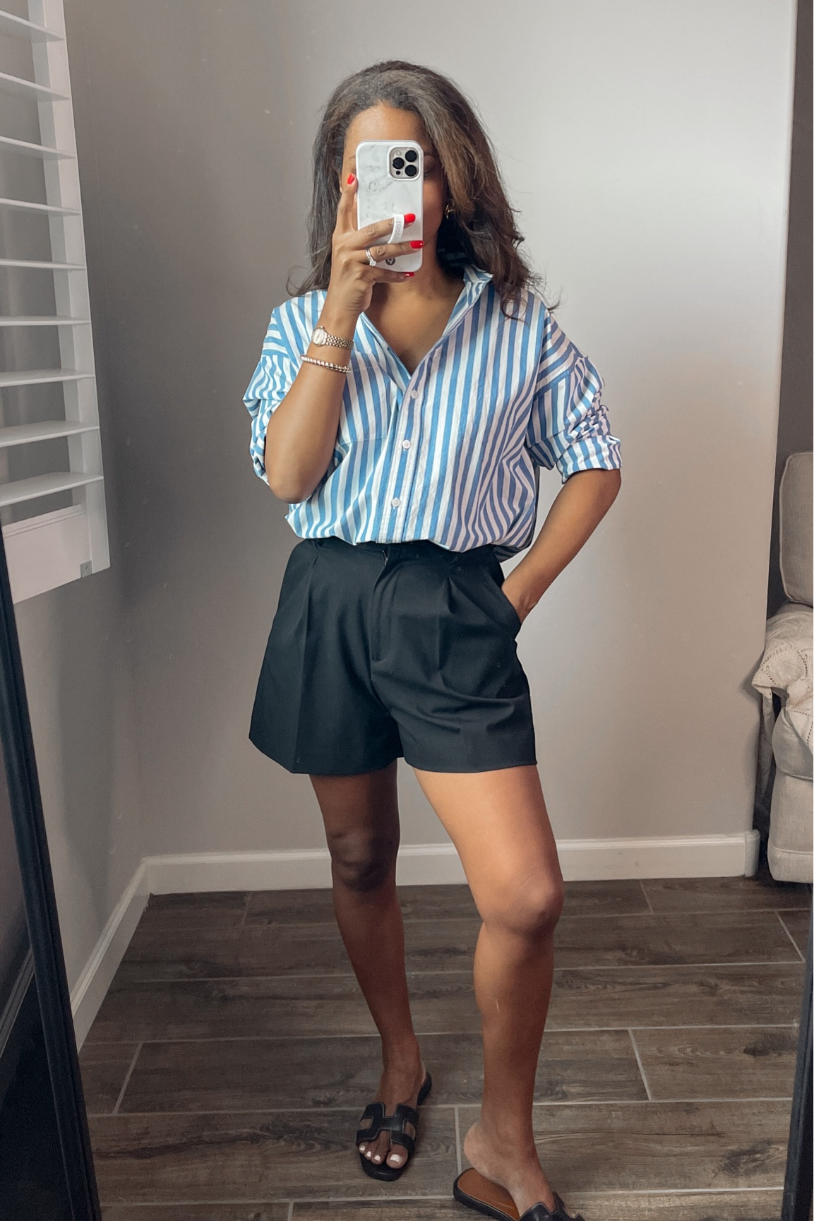 NSALE TRY ON! Madewell shirt. So versatile. Perfect for work or casual and I can’t wait to style this for you all in different ways! Size down at least one! Runs large. Less than $100

#LTKxNSale #LTKSummerSales #LTKFindsUnder100