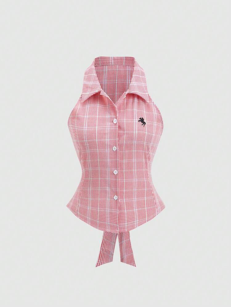 Plaid top | SHEIN