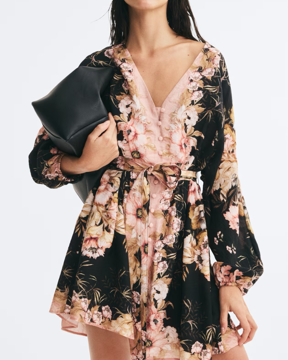 Pink and black floral shirt dress 
Zimmermann look for less!

#LTKSeasonal