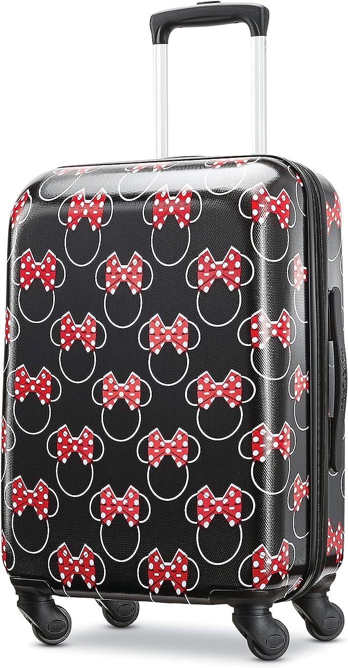 American Tourister Disney Hardside Luggage with Spinner Wheels, Minnie Mouse Head Bow, Carry-On 2... | Amazon (US)