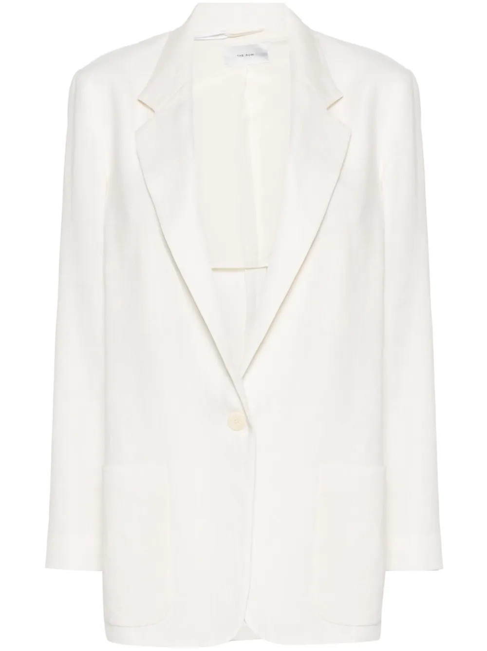 The Row Enza Linen Blazer | Neutrals | FARFETCH | Farfetch Global