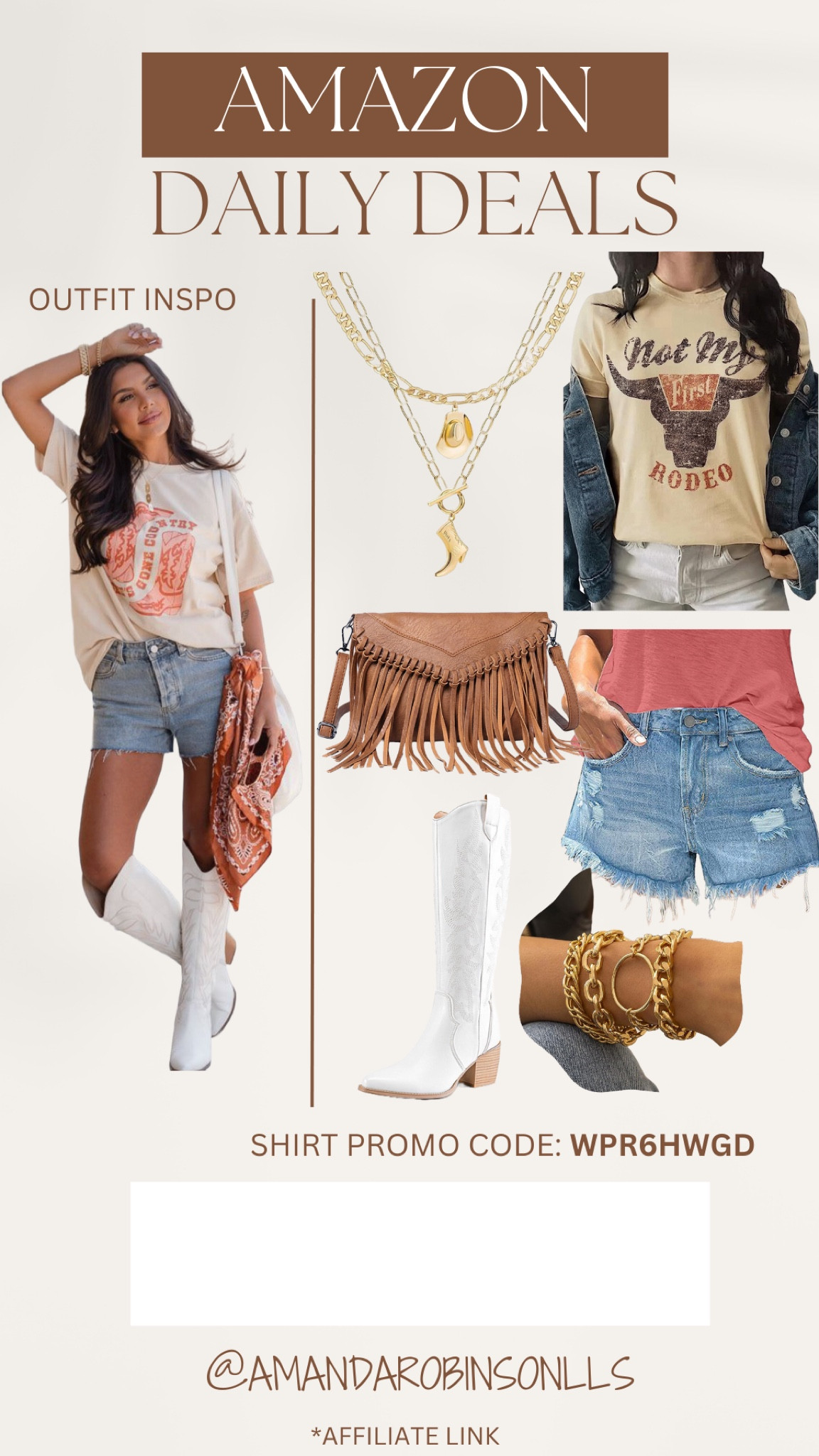 Amazon Daily Deals
Not my first rodeo graphic tee outfit inspo 

#LTKSaleAlert #LTKStyleTip #LTKFindsUnder50