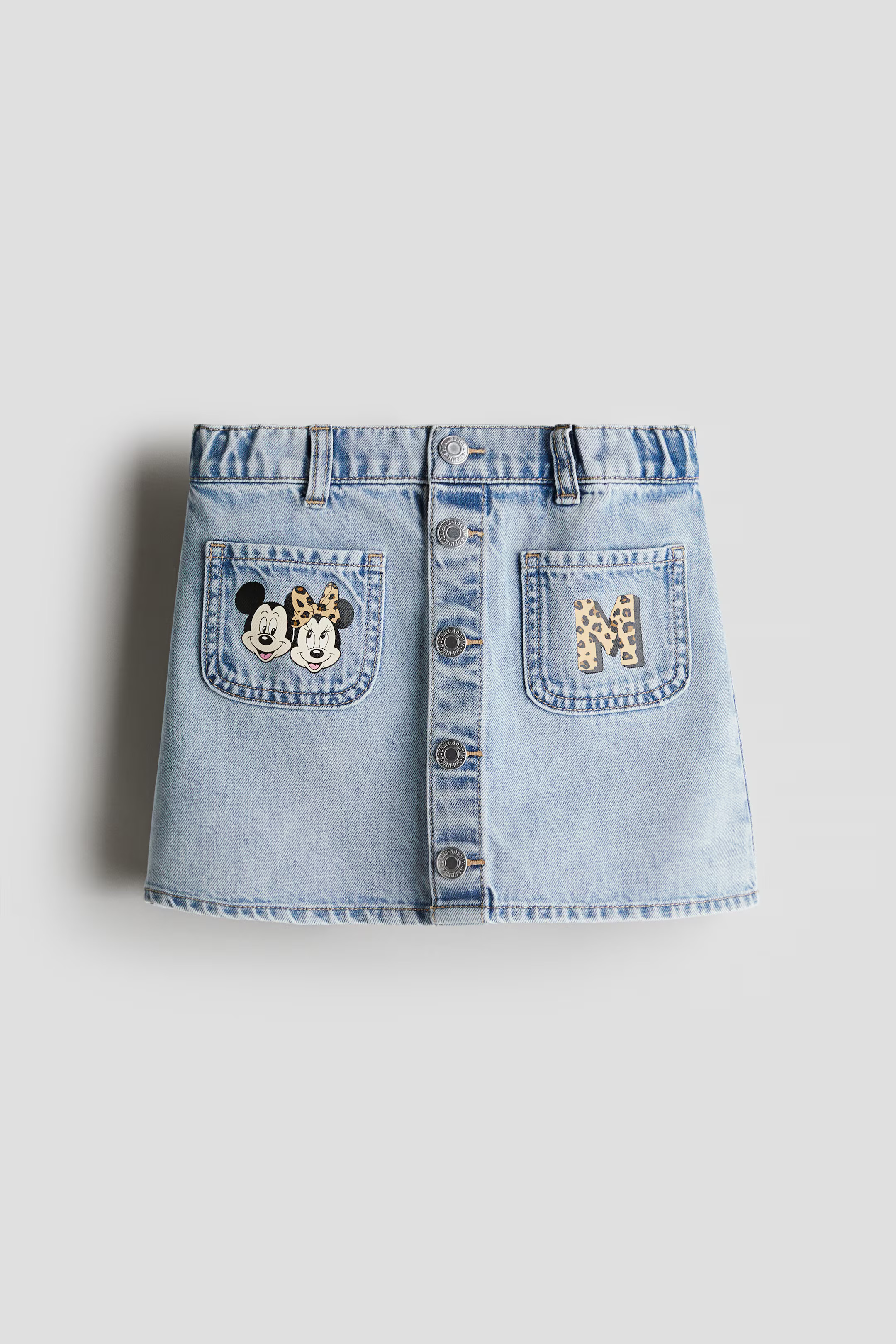 Denim Skirt with Printed Motif | H&M (US + CA)