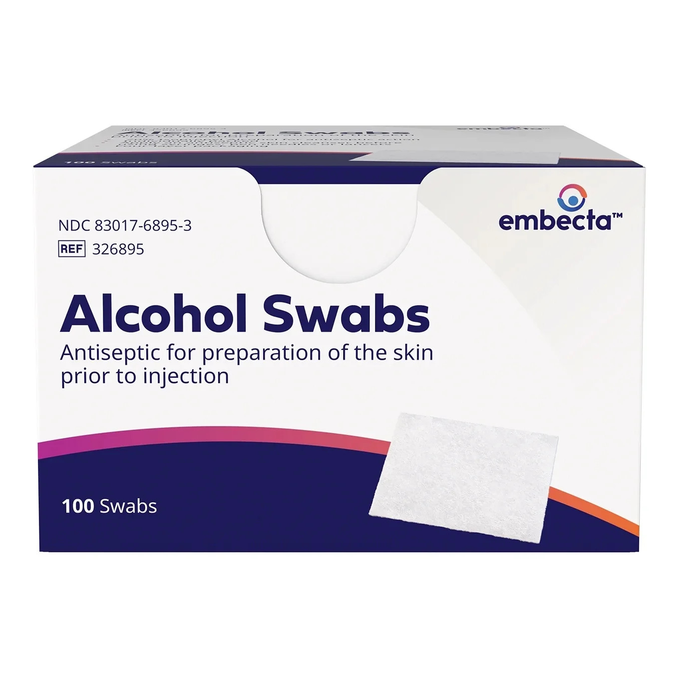 Embecta Alcohol Swabs, Skin Prep Pads, 100 Count | Walmart (US)