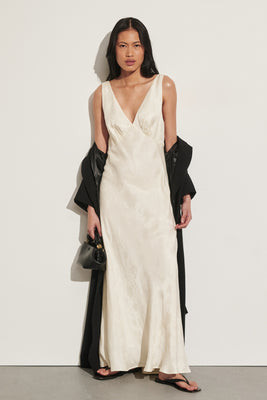 NARA MILK JACQUARD MIDI DRESS | DISSH