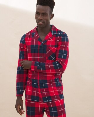 Men's Notch Collar Pj Top | SOMA