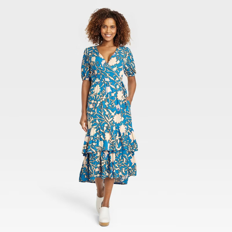 Women's Short Sleeve Wrap Dress - Knox Rose™ | Target