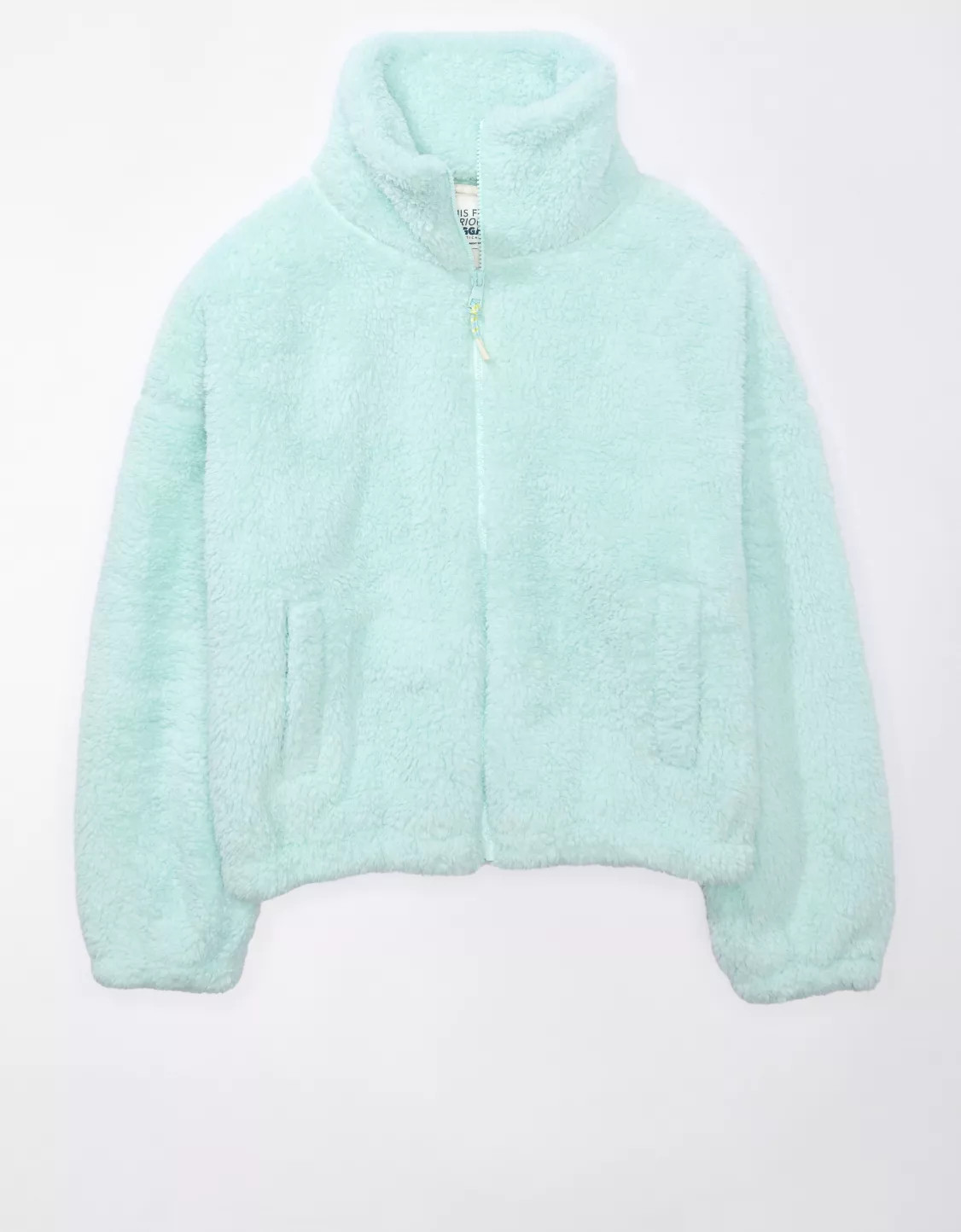AE Zip-Up Bear Hug Sherpa Jacket | American Eagle Outfitters (US & CA)