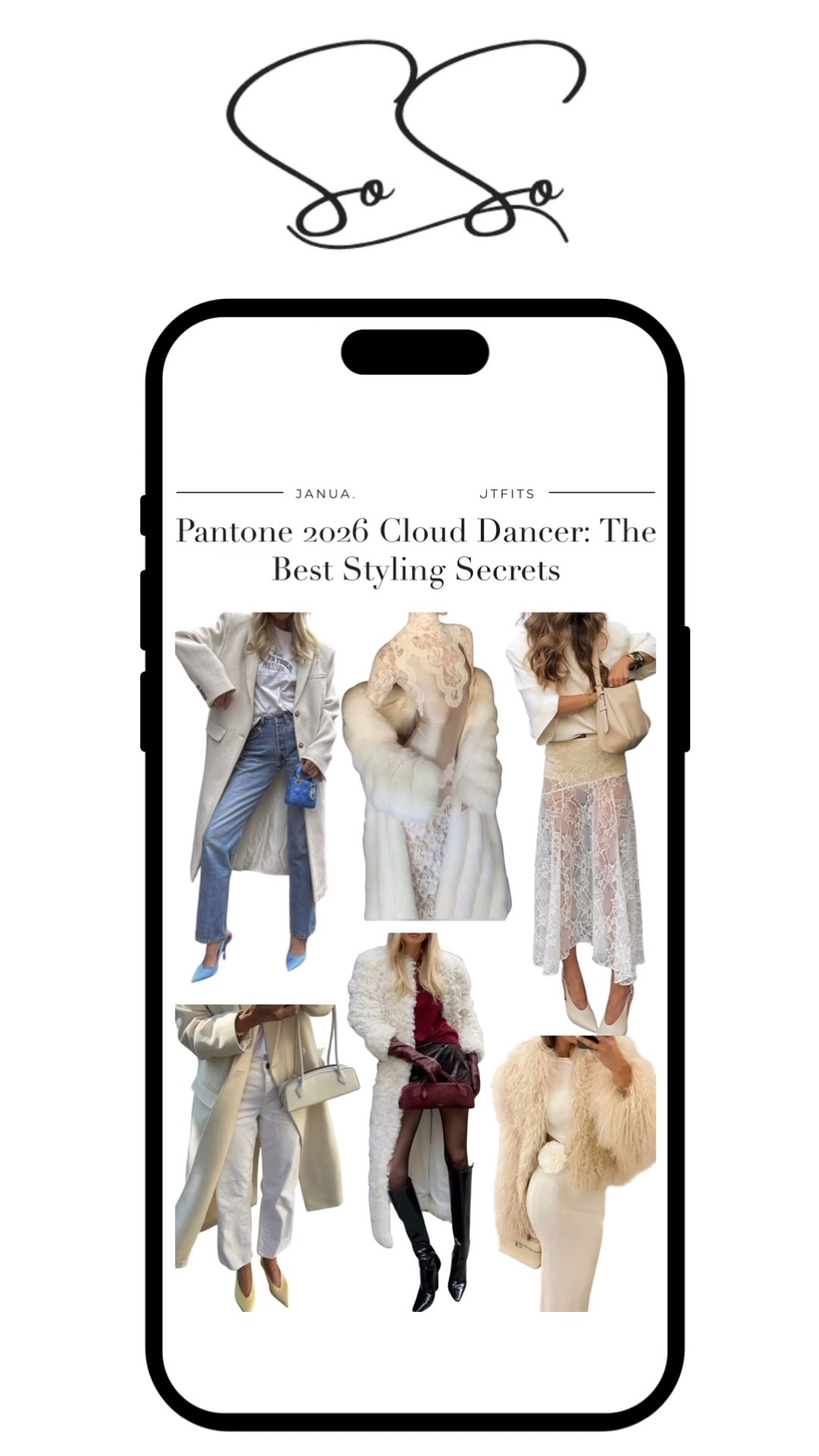 Don’t miss on my blog : https://lasosoff.com/ 

Pantone 2026 Cloud Dancer is the soft white that looks calm yet powerful. Use these 7 styling rules + outfit formulas (monochrome, Paris tailoring, night gloss) to make winter white feel intentional—not “basic.”

Pantone 2026, Cloud Dancer, winter white, off-white, tonal dressing, texture mixing, strong silhouette, tailored blazer, wide-leg trousers, satin slip, faux fur, espresso accents

#WinterWhites #QuietLuxury #ParisStyle #MonochromeOutfit #CapsuleWardrobe

#LTKwinter #LTKstyletip #LTKworkwear