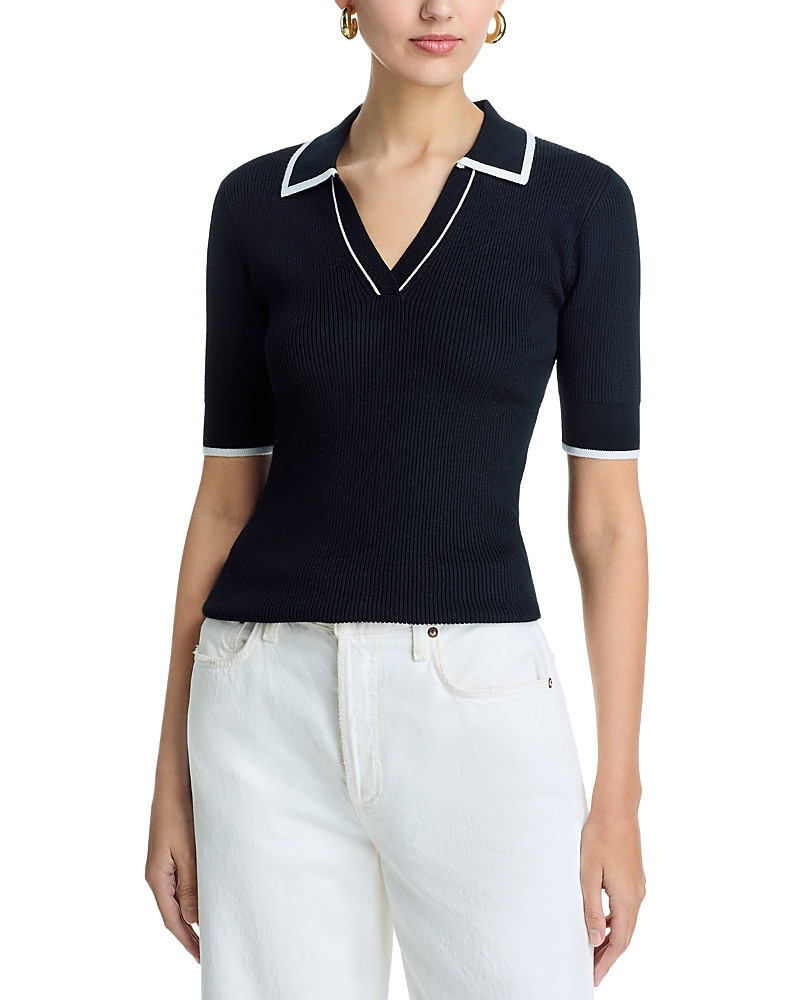 T Tahari Elbow Sleeve Polo Top - Exclusive | Bloomingdale's (US)