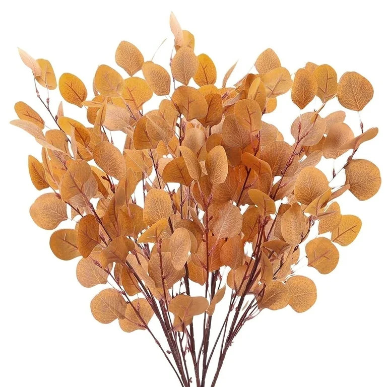 Fall Eucalyptus Leaves 33.8inch Artificial Eucalyptus Leaves Stems Fake Fall Flowers Decor for Ch... | Walmart (US)