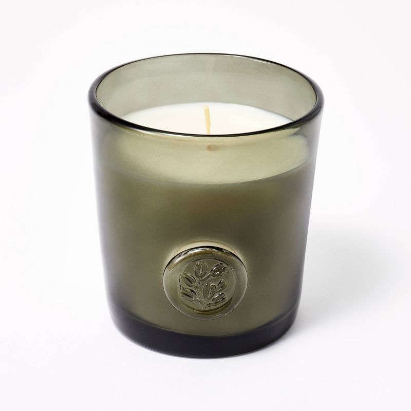 Colored Glass Candle Cypress & Juniper Sage Green - Threshold™ designed with Studio McGee | Target
