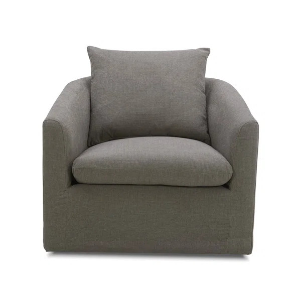 Menta Upholstered Swivel Barrel Chair | Wayfair North America