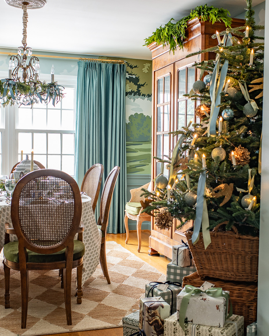 I keep these velvet drapes up year round, but they are particularly gorgeous in for Christmas.   

 #LTKHoliday #LTKSeasonal #LTKHome