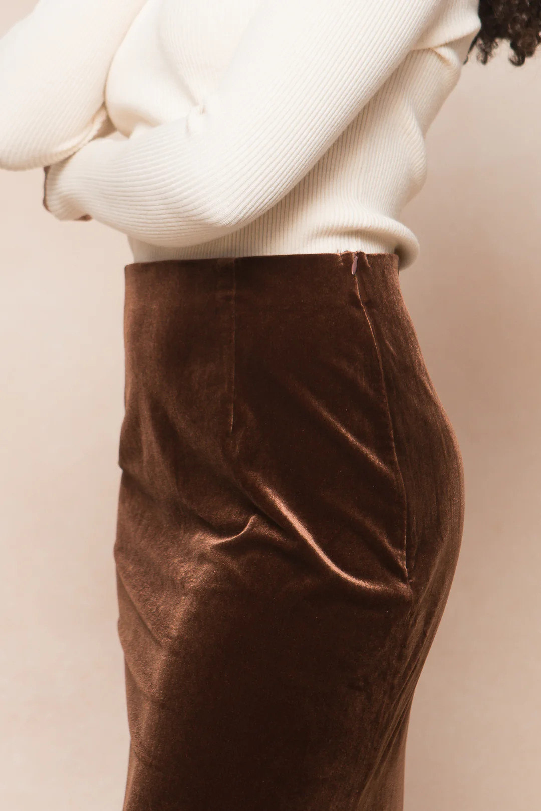 Logan Skirt in Brown | Ivy City Co