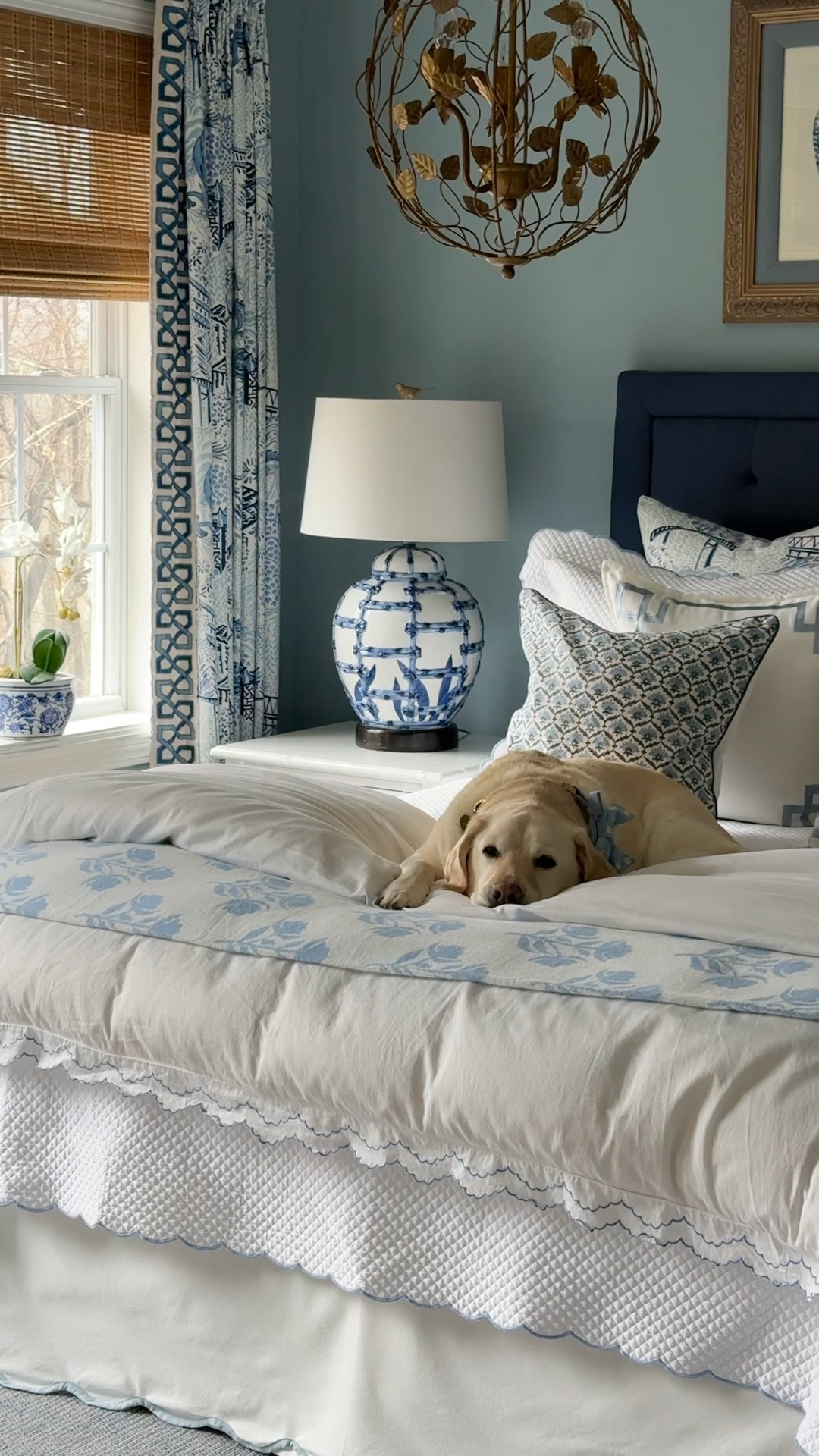 Blue and white bedding ,

#LTKHome