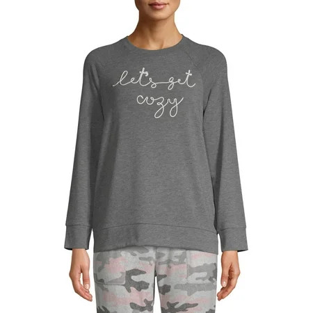 Secret Treasure Women's and Women's Plus Hacci Sleep Top, Cozy | Walmart (US)