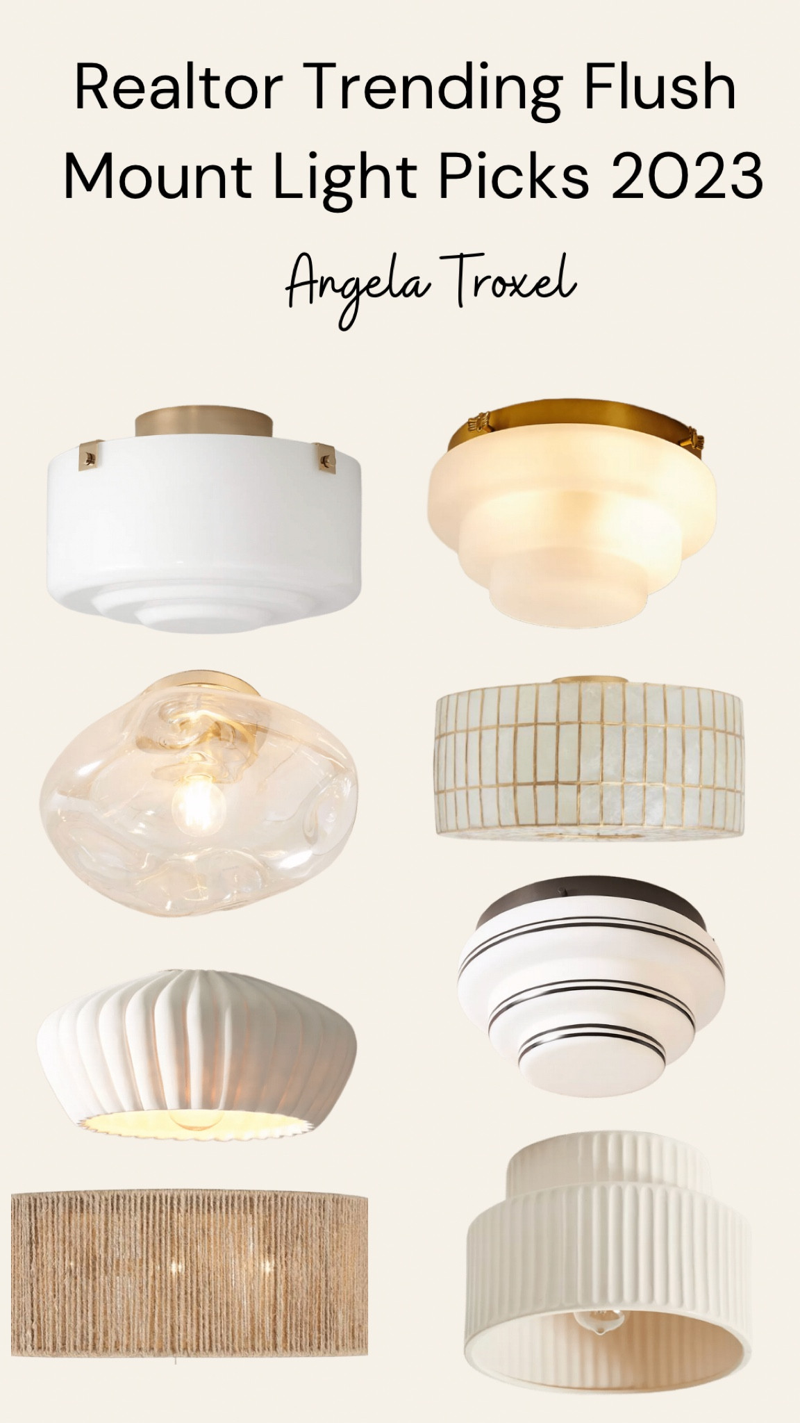 Realtor / interior designer semi flush mount lighting favorites. Anthropology, amazon, wayfair, CB2, Shades of light, lamps plus. Lighting for bedroom, dining room, living room.  Lighting for all price points. 

#LTKFind #LTKsalealert #LTKhome