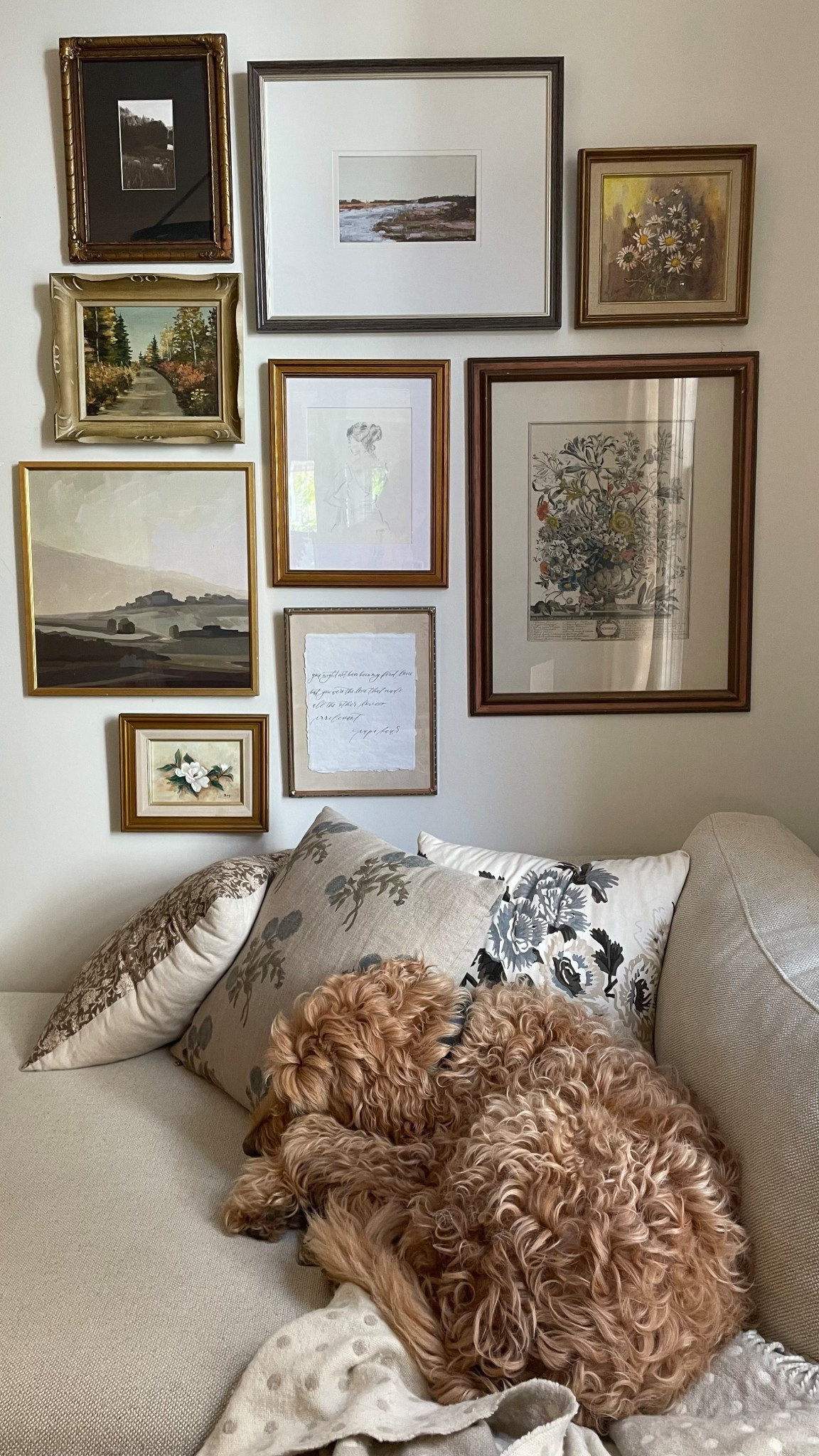 Cozy pillows, vintage art, and other living room details

#LTKHome