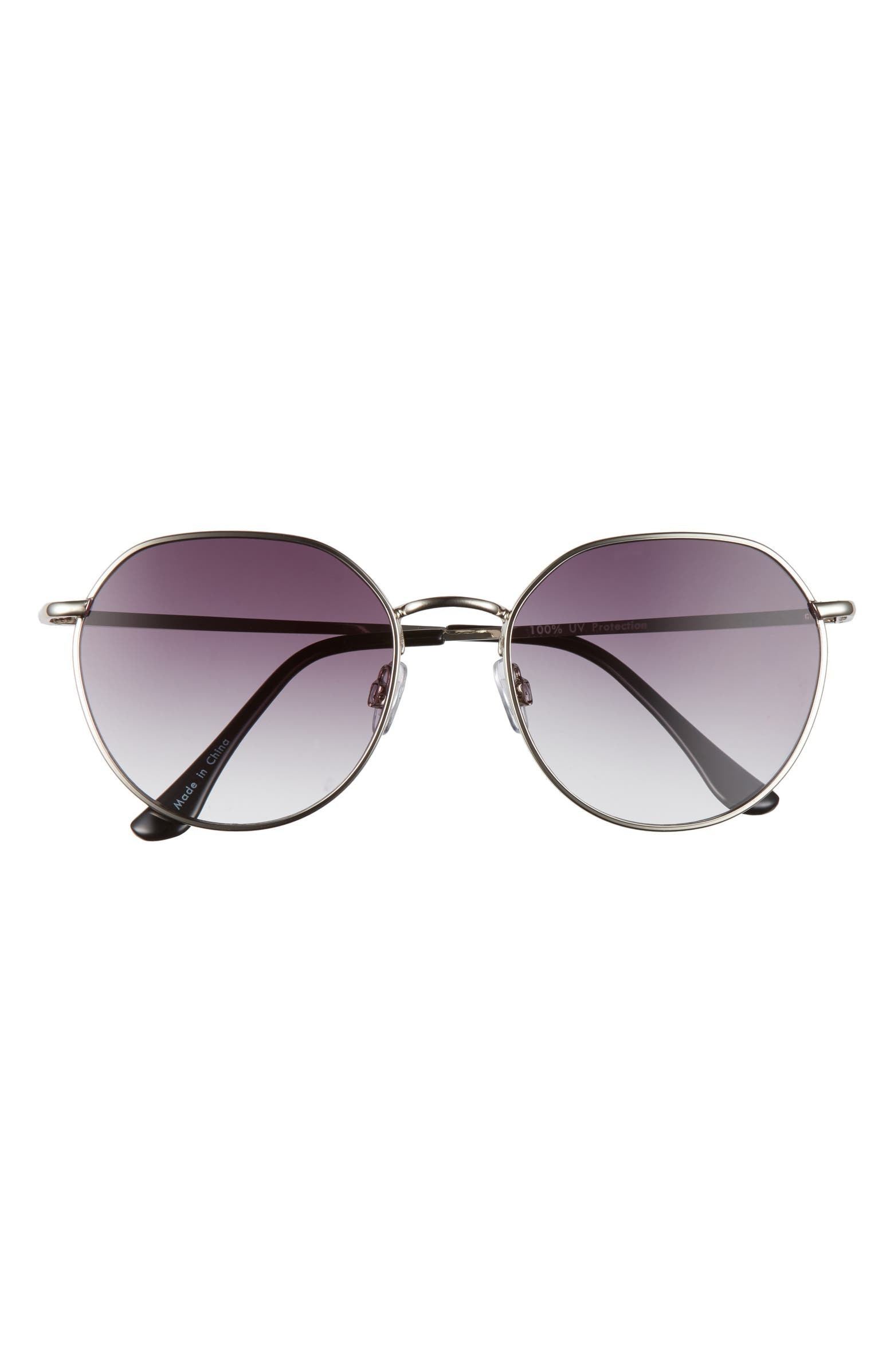 55mm Round Wire Sunglasses | Nordstrom