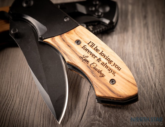 5th anniversary gifts for men, 7th anniversary gift, Husband gift, Boyfriend gift, Engraved Pocke... | Etsy (US)