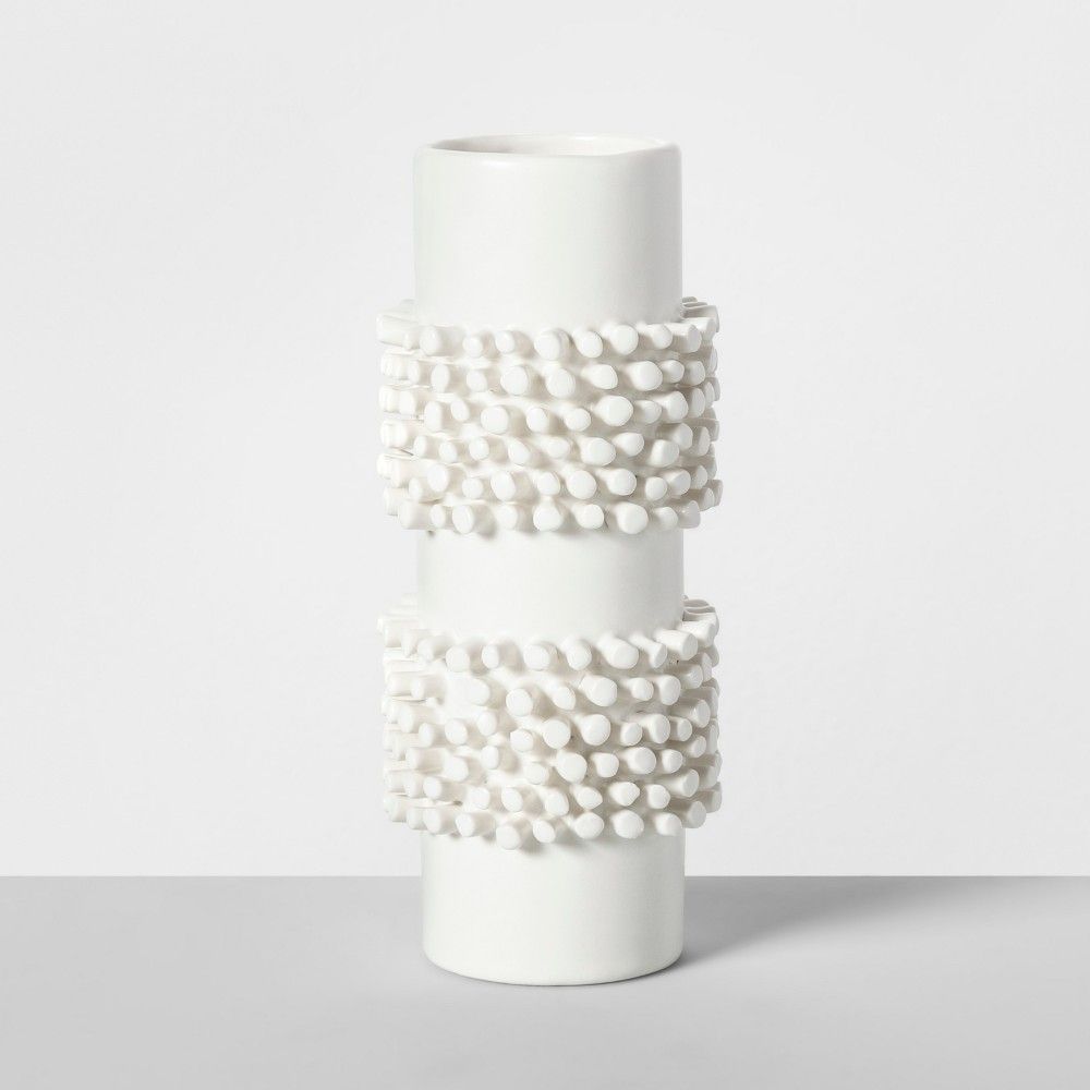 7.7"" x 3.2"" Decorative Porcelain Vase White - Opalhouse | Target