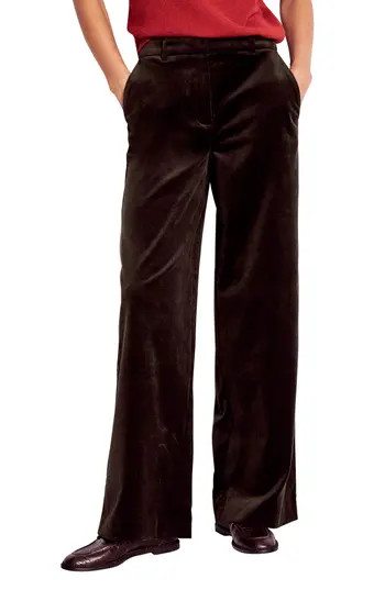 Boden Belgravia Straight Leg Pants in Espresso at Nordstrom Rack, Size 8 | Nordstrom Rack