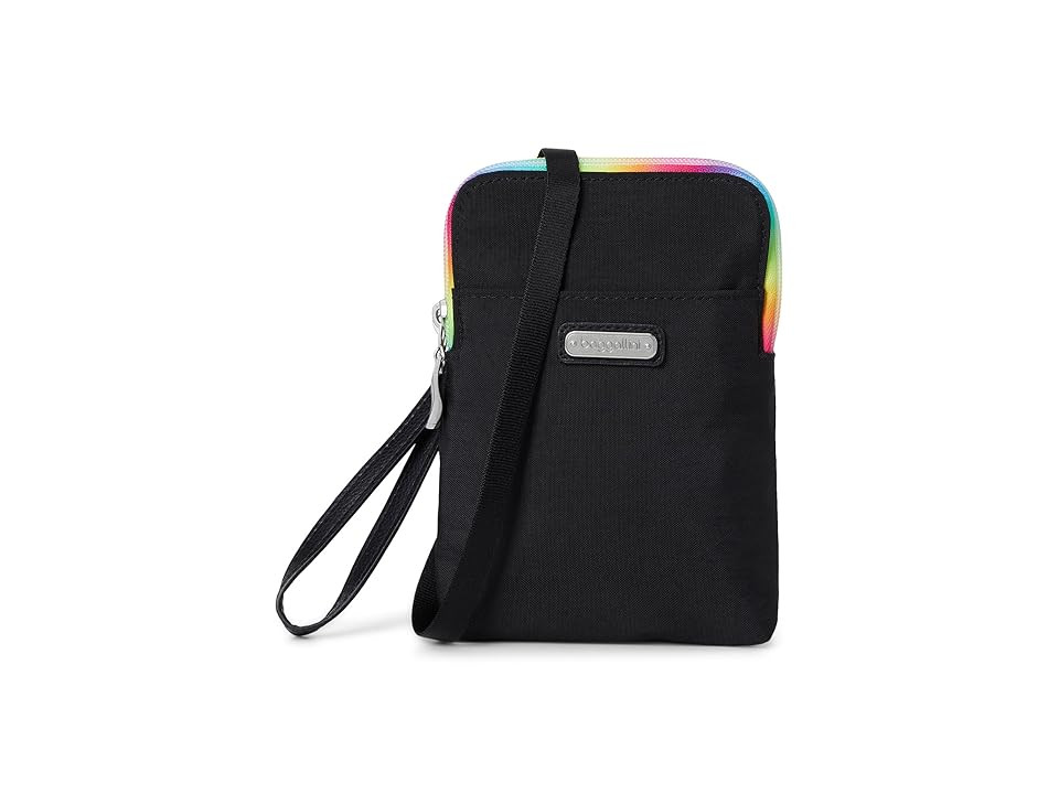 Baggallini Take Two RFID Bryant Crossbody Women's Handbags Onyx Rainbow Pride, Polyester | Zappos