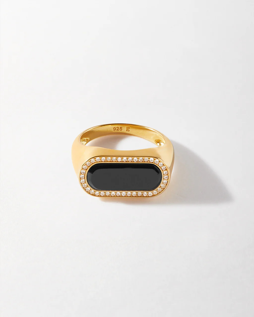 Charlotte Collins Black Onyx Statement Ring | Edge of Ember Ltd