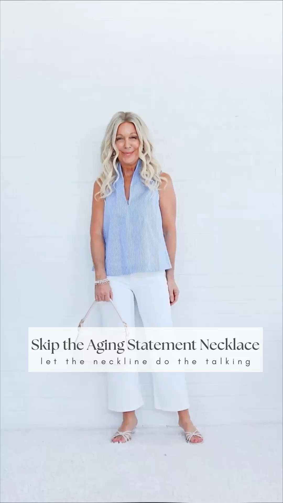 Skip the Aging Statement Necklace
Let the neckline do the talking

The fastest way to elevate your look?
Stop adding… and start refining 🤍

✨ Heavy statement necklaces can feel dated and overwhelming
✨ A strong neckline creates instant polish—on its own
✨ Clean lines = modern, effortless, put-together style

This is how you look elevated without trying harder.
You simply choose pieces that do the work for you.

Less noise. More intention.
That’s the difference.

💬 Comment ELEVATE if you love this look

#LTKSeasonal #LTKPetite #LTKOver40