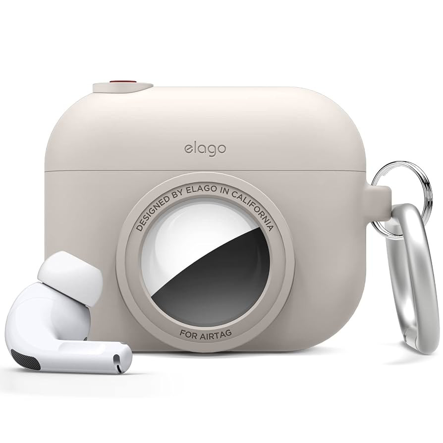 elago Compatible with AirPods Pro Case, Compatible with AirTags Case - Cute Protective Silicone C... | Amazon (US)