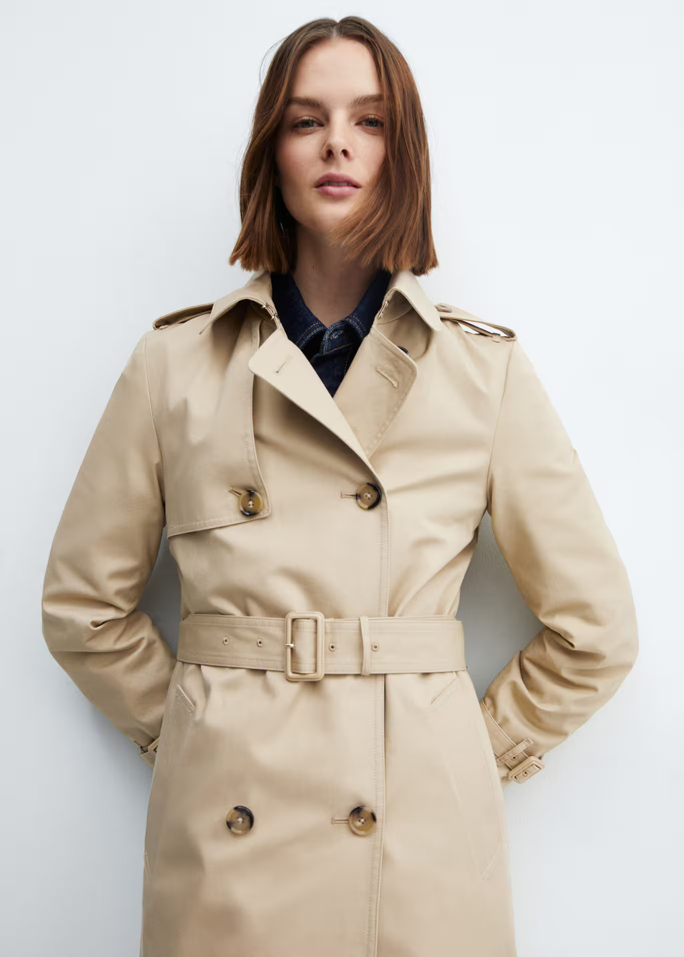 Classic trench coat with belt -  Women | Mango USA | MANGO (US)